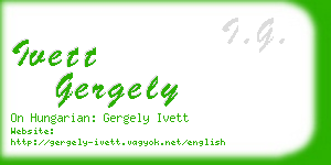 ivett gergely business card